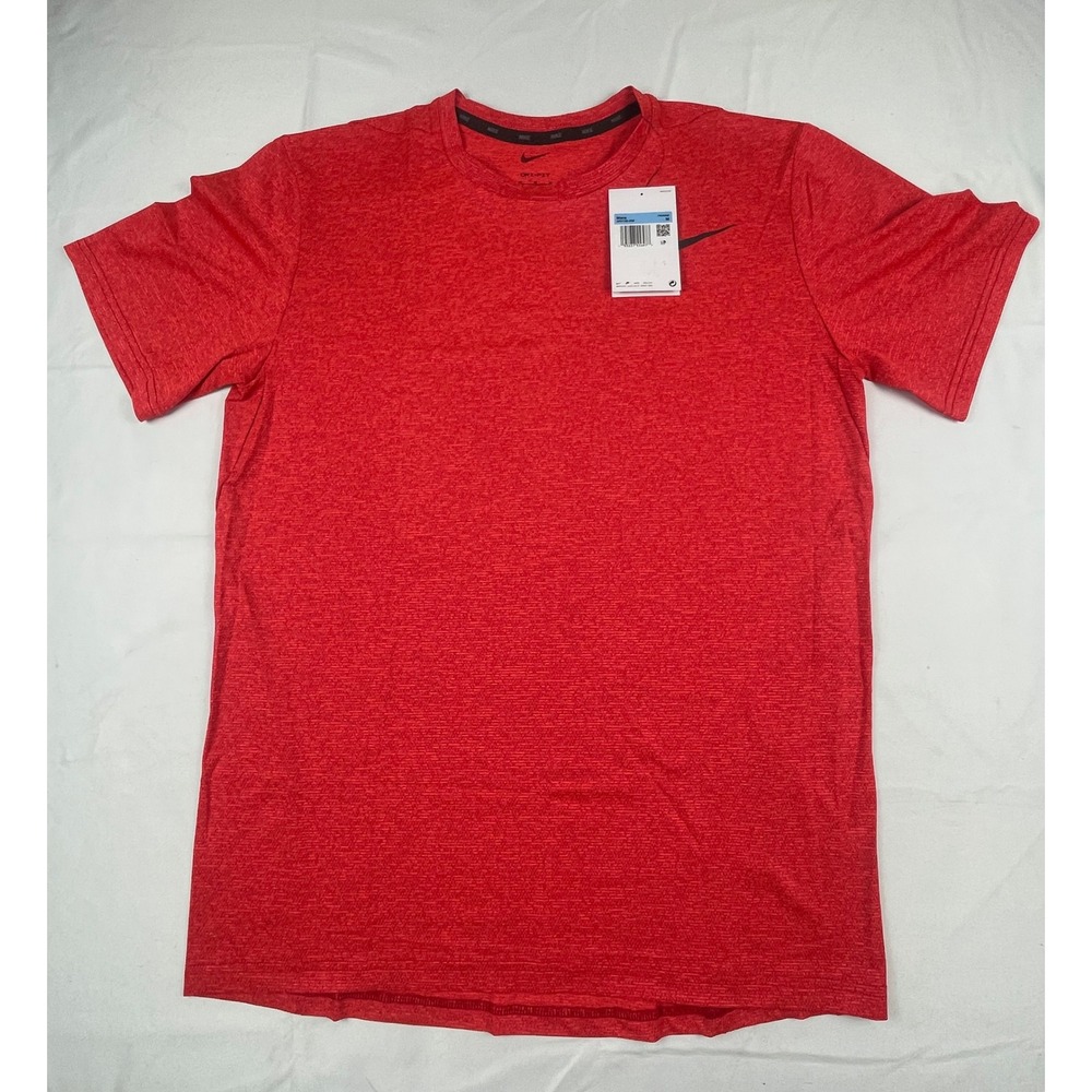 Nike Mens Dri-FIT Training T-Shirt Red Heathered AR0196-658 Size M